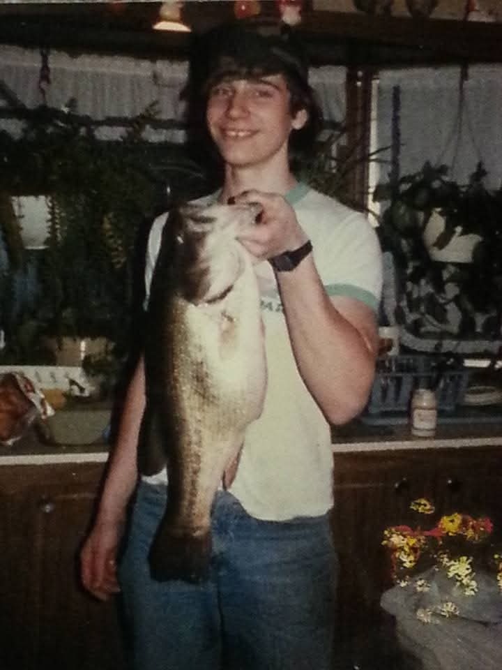 image7 Sean as a teenager showing his large fish.
